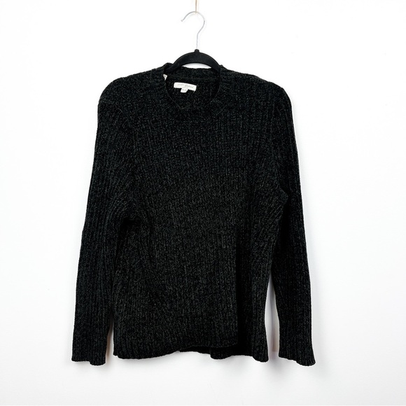 Jach's Girlfriend Long Sleeve Soft Grey/Black Knit Sweater - Picture 1 of 7